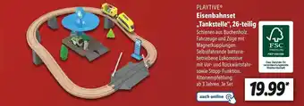 Lidl Playtive eisenbahnset „tankstelle“ Angebot