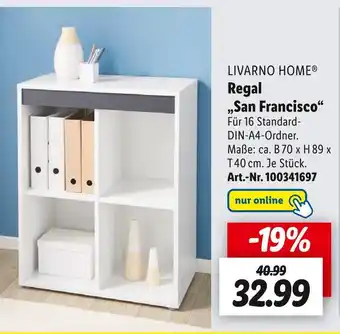 Lidl Livarno home regal „san francisco“ Angebot