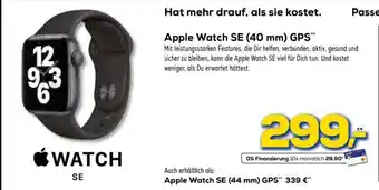 Euronics Apple Watch SE 40mm GPS" Angebot