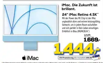 Euronics Apple iMac Retina 24" 4,5 K" Angebot