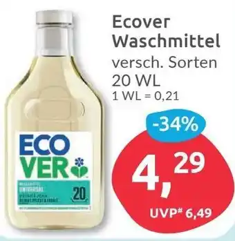 Budni Ecover Waschmittel 20 WL Angebot