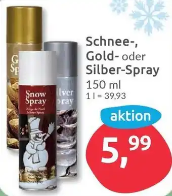 Budni Schnee, Gold oder Silber Spray 150 ml Angebot