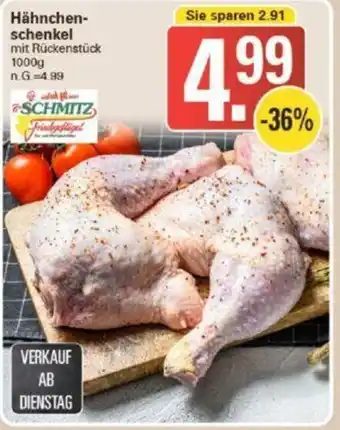 WEZ Schmitz Hähnchenschenkel 1000g Angebot