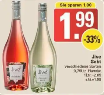 WEZ Jive Sekt 0,75Ltr. Flasche Angebot