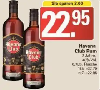 WEZ Havana Club Rum 0,7Ltr. Flasche Angebot