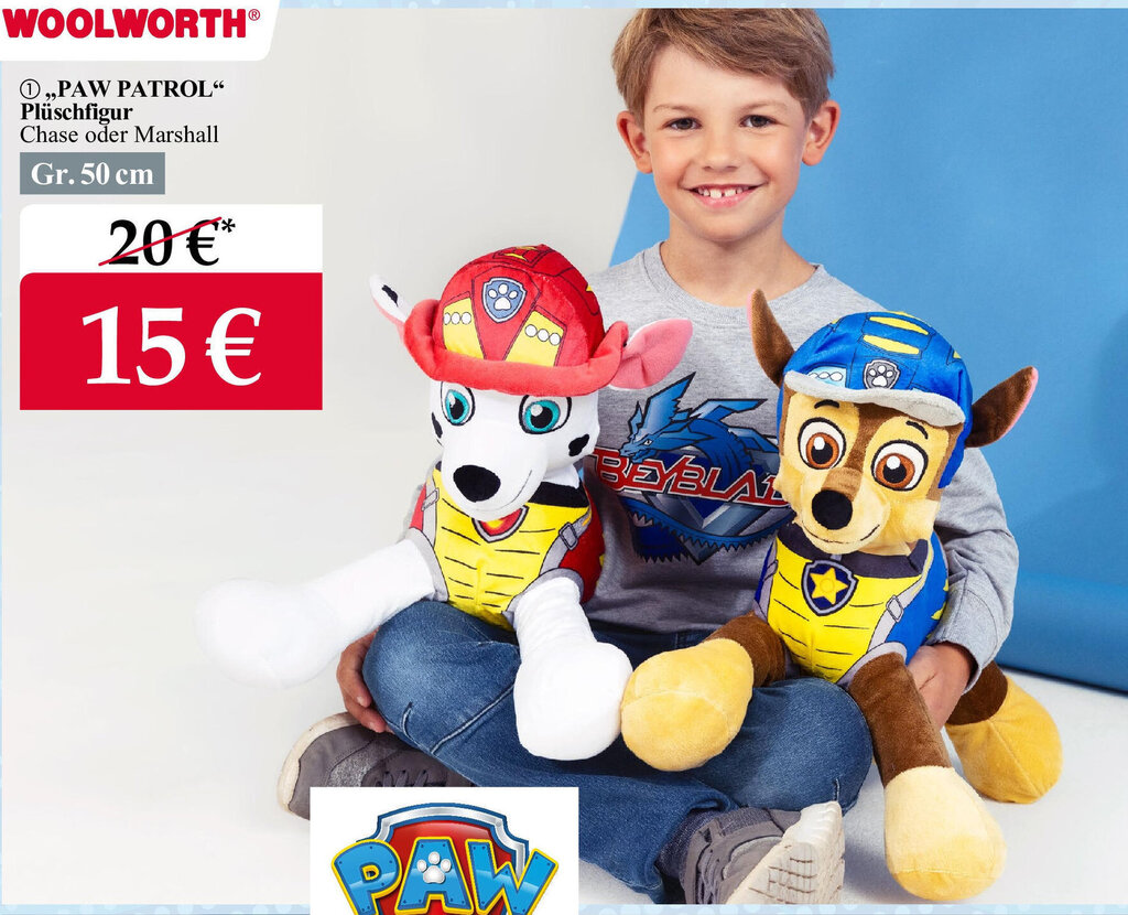 Paw Patrol Plüschfigur Angebot bei Woolworth