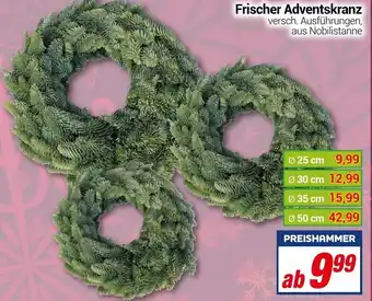 CENTERSHOP Frischer Adventskranz Angebot