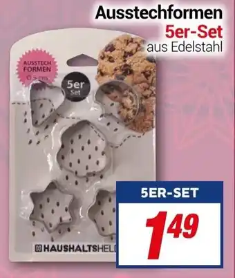 CENTERSHOP Ausstechformen 5er Set Angebot