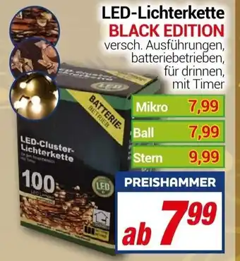 CENTERSHOP LED Lichterkette Black Edition Mikro Angebot