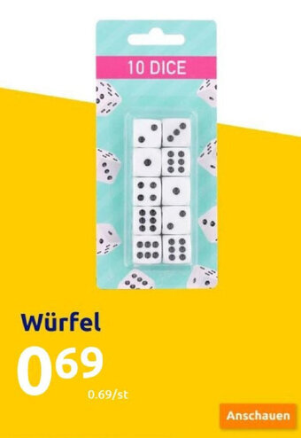 Action Würfel Angebot