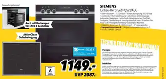 MEDIMAX Siemens Einbau Herd Set PQ521IA00 Angebot