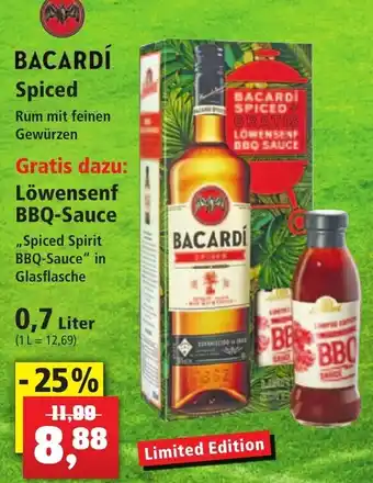 Thomas Philipps Bacardí Spiced oder Löwensenf BBQ Sauce 0,7 Liter Angebot