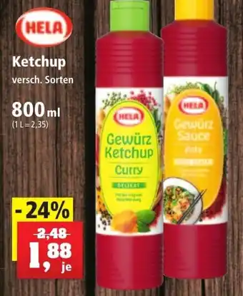 Thomas Philipps Hela Ketchup 800 ml Angebot