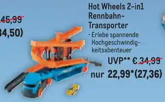 METRO Hot Wheels 2in1 Rennbahn Transporter Angebot