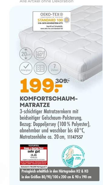 Möbel Kraft Komfortschaum-matratze Angebot