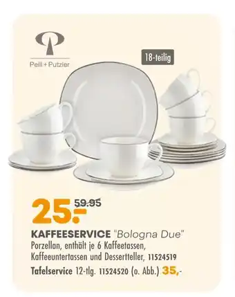 Möbel Kraft Peill+putzler kaffeeservice "bologna due" oder tafelservice Angebot