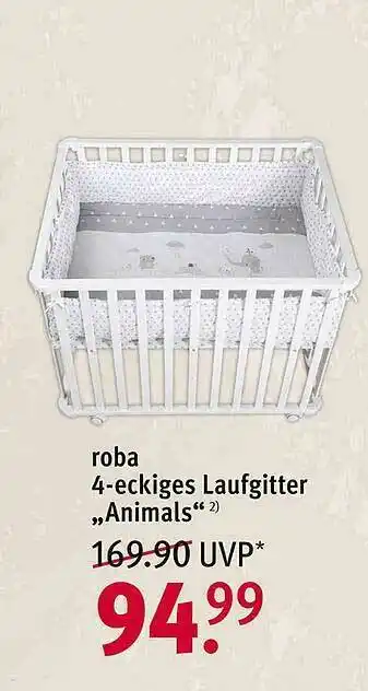 Rossmann Roba-eckiges Laufgitter „animals” Angebot