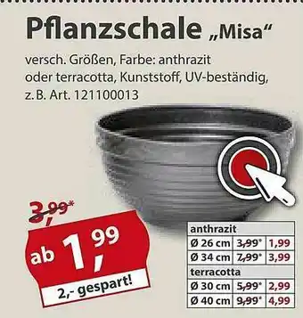 Sonderpreis Baumarkt Pflanzschale „misa” Angebot