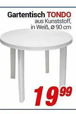 CENTERSHOP Gartentisch Tondo Angebot