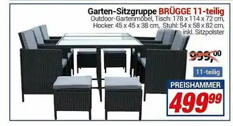 CENTERSHOP Garten-sitzgruppe Brüdge 11-teilig Angebot