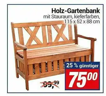 CENTERSHOP Holz-gartenbank Angebot