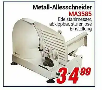 CENTERSHOP Metall-allesschneider MA3585 Angebot