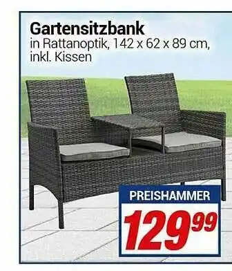 CENTERSHOP Gartensitzbank Angebot