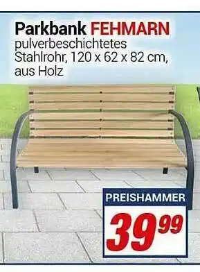 CENTERSHOP Parkbank Fehmarn Angebot