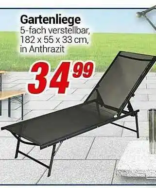 CENTERSHOP Gartenliege Angebot