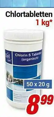 CENTERSHOP Chlortabletten 1 Kg Angebot