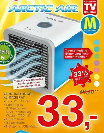 KODi Verdunstungs Klimagerät Angebot