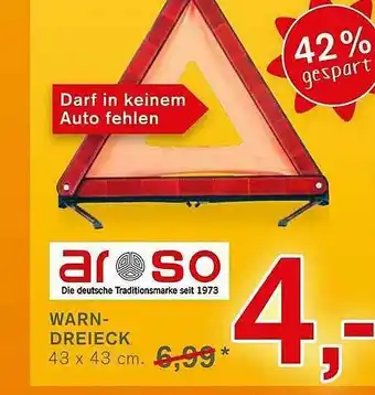 KODi Aroso Warndreieck Angebot