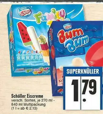 E-Center Schöller Eiscreme Angebot