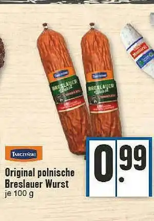 E-Center Tarczinski Original Polnische Breslauer Wurst Angebot