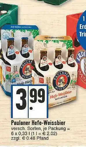 E-Center Paulaner Hefe-weissbier Angebot