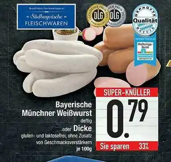 E-Center Bayerische Münchner Weißwurst Oder Dicke Angebot