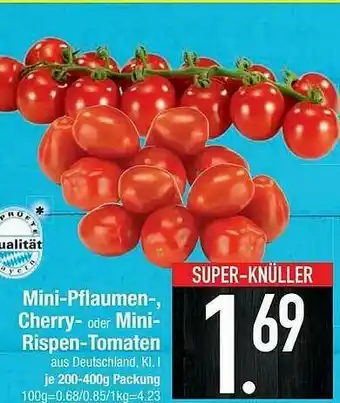 E-Center Mini-pflaumen Cherry Oder Minurispen-tomaten Angebot