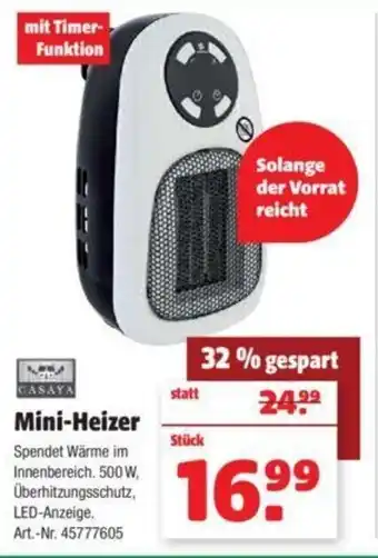 Hagebau Casaya Mini Heizer Angebot