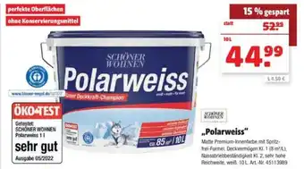 Hagebau Schöner Wohnen Polarweiss 10 L Angebot