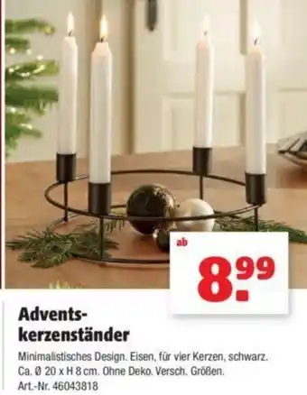 Hagebau Adventskerzenständer Angebot