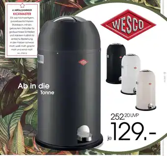 Zurbrüggen Wesco abfallsammler kickmaster Angebot