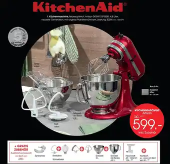 Zurbrüggen Kitchenaid küchenmaschine artisan Angebot