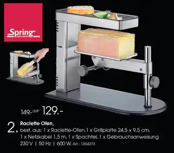 Zurbrüggen Spring raclette ofen Angebot