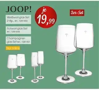 Zurbrüggen Joop! gläser Angebot