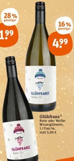 tegut Glühfranz 1 L Flasche Angebot