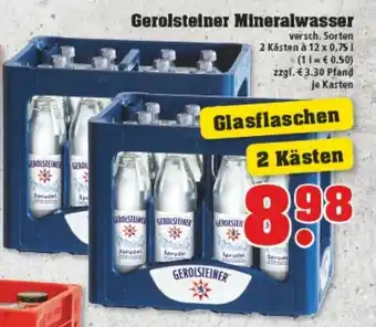 trinkgut Gerolsteiner Mineralwasser 12x0,75L Angebot