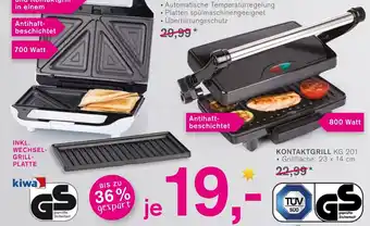 KODi Tectro Kontaktgrill l KG 201 Angebot