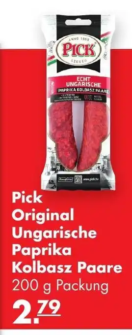 Handelshof Pick Original Ungarische Paprika Kolbasz Paare 200g Angebot