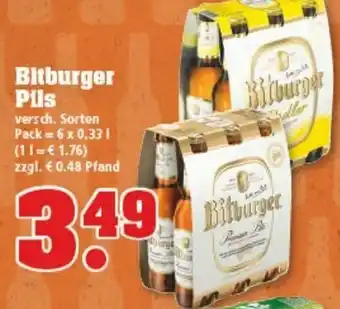 trinkgut Bitburger Pils 6x0,33L Angebot