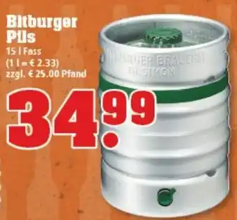 trinkgut Bitburger Pils 15L Angebot